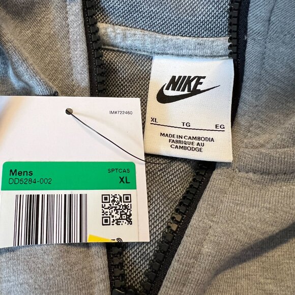 Nike Men's Sportswear Tech Essentials Full Zip Fleece Hoodie NWT Sz XL - Picture 4 of 4